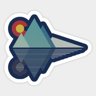 Colorado Mountains Geometric Sticker